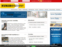 Tablet Screenshot of kurierdrzewny.pl